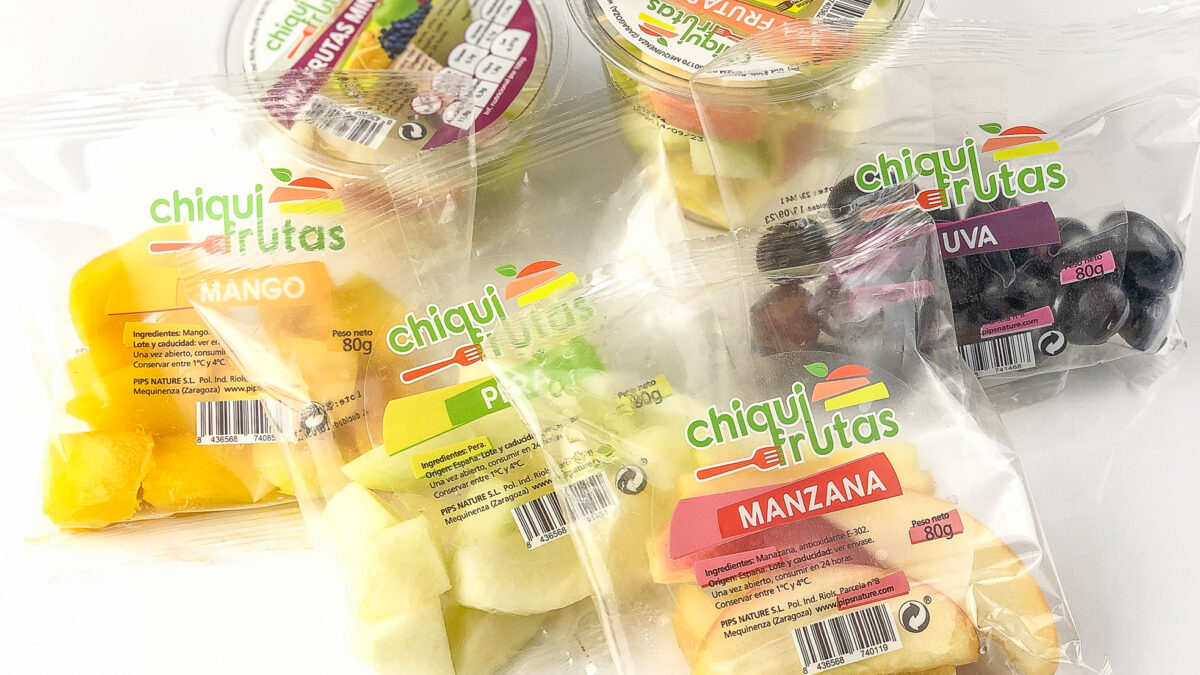 Fruta para llevar en veding