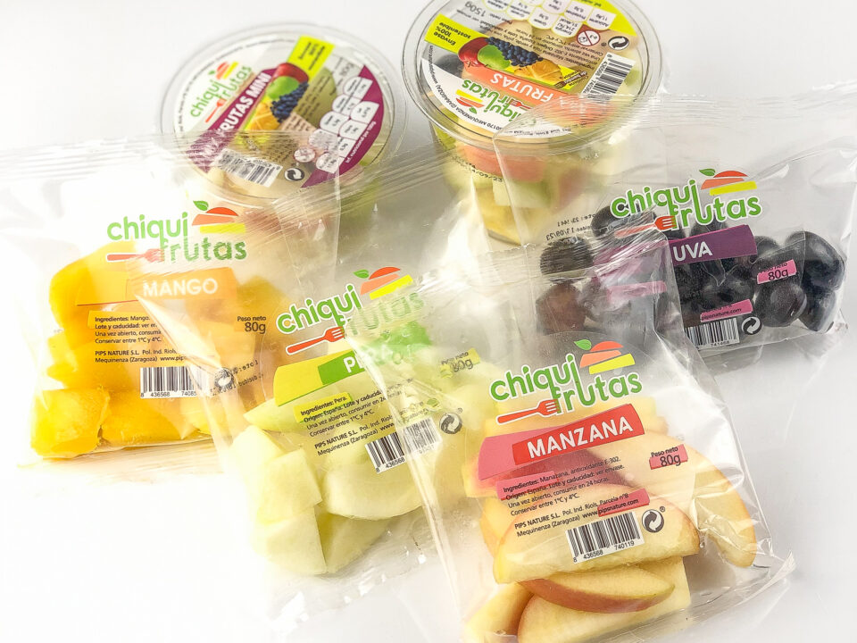 Fruta para llevar en veding