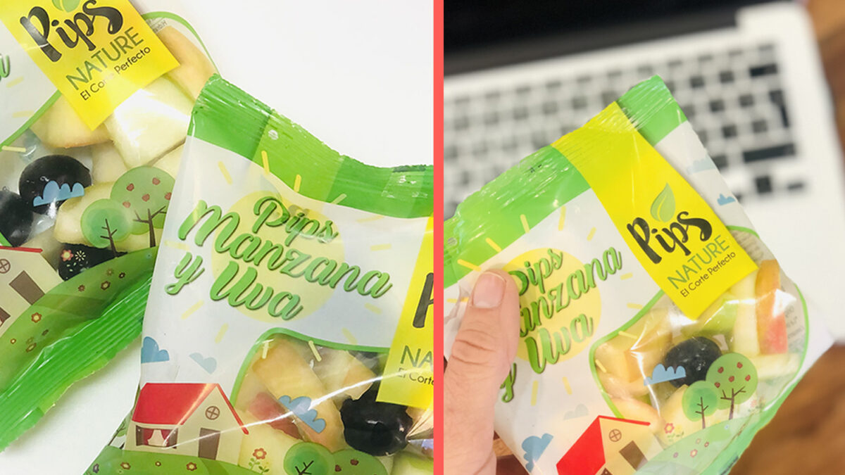 Llevar fruta cortada a la oficina